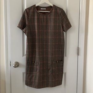 ZARA Plaid Dress with Pockets